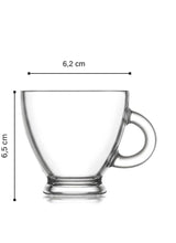 Espresso Gläser 95ml ROM403   mit Henkel 95ml 6er Set Tassen