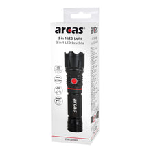 ARCAS Taschenlampe 3 in 1 LED Leuchte Schwarz
