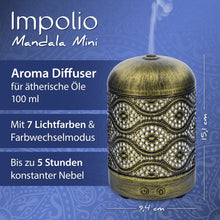 Impolio Aroma Diffuser Mandala, Aroma Luftbefeuchter, 100 ml