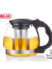 Teekanne aus Glas mit Edelstahl Teefilter 850 ml Tee-Set aus Borosilikatglas