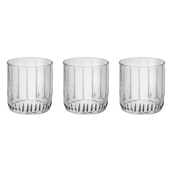 Wassergläser Set 3 teilig Gläser-Set "Serie Leia" 265 ml Trinkglas