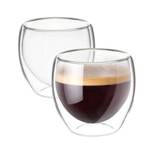 Impolio Classic doppelwandige Espresso Gläser 2 - 4er SET 80 ml Thermogläser, hitzebeständiges Kaffeeglas