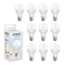 ARCAS LED Lampe 10 Stück -  LED Glühbirne / Birne A60 / E27 / 10W entspricht 60W Glühlampe / 931 Lumen / Tageslicht (6500K)