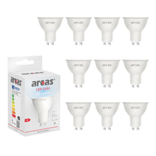 ARCAS LED Lampe 10 Stück LED Glühbirne / Spot / GU10 / 5W entspricht 35W Glühlampe / 380 Lumen / Tageslicht (6500K)
