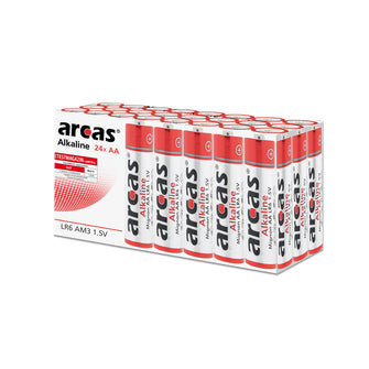 ARCAS Batterien Mignon AA LR6 Vorratspack 24 Stück Batteries Alkaline (11702406)