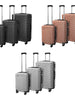 Valis Premium Reisekoffer 3er Set, Kofferset, ABS-Hartschalen, 4 farben, Pin-Schloss