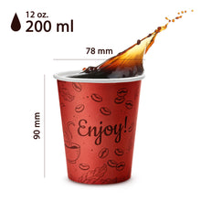 Ecolle Premium Coffee TO GO Pappbecher 200 - 300 ml, Kaffeebecher 50 Stück