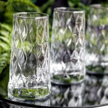 Wassergläser Set "Leafy" 4 teilig 355 ml Trinkglas in Kristall Optik