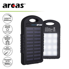ARCAS S60 Solar Powerbank 6000mAh 1er Blisterbox