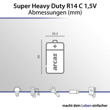 12 Stück (4x3) Arcas Super Heavy Duty R14 / C / Blau / BP2