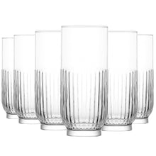 6-teiliges Gläser-Set, Highball-Gläser, Longdrinkglas, 395ml