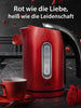 T24 Edelstahl LED Wasserkocher aus Edelstahl BPA frei, rot