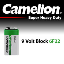 10x Camelion 6F22 Super Heavy Duty Batterie 9V
