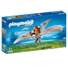 Playmobil 9342 Knights mit Zwergen-Figur, Steinschleuder und Gleiter