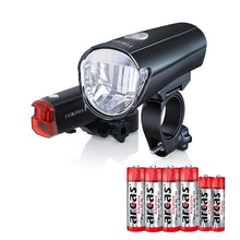 LUXTRA Fahrradlampen Set 30 Lux "Batteriebetrieben" StVZO zugelassen mit Arcas Batterien