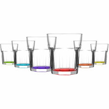 Wassergläser 6 tlg. farbiges Gläser Set "Serie CORAL ARAS" 305 ml