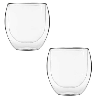 Gläser Set Doppelwandig 6 teilig Thermogläser-Set, 410 ml Wasserglas
