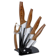 6-teiliges Keramikbeschichtetes Messer-Set mit Acrylständer