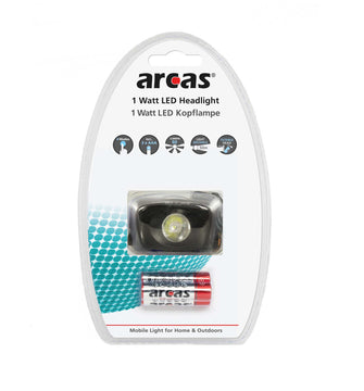 ARCAS LED Kopflampe 1W 4 Modi BP1