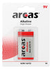 Arcas Alkaline Block Batterien 1 Stück 9V/6LR22 ``High Power`` Alkaline Batterie