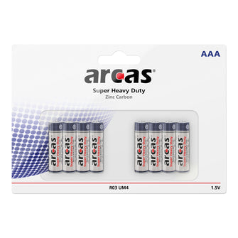 Arcas Batterien AAA 8 Stück Micro 1,5V R03