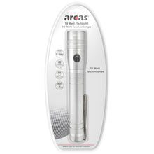 ARCAS 10 Watt LED Aluminium Taschenlampe / silber