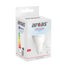 ARCAS LED Lampe – LED Glühbirne / Spot / GU10 / 5W entspricht 35W Glühlampe / 380 Lumen / Tageslicht (6500K)