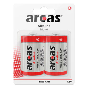 Arcas D Mono Alkaline 2 Stück LR20 AM1