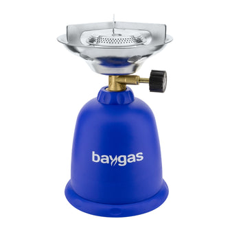 Baygas Campingkocher Kunststoffkörper Blau 1- Flammig für Outdoor