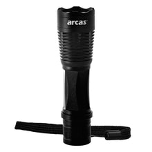 ARCAS 1 Watt LED Aluminium Taschenlampe, schwarz
