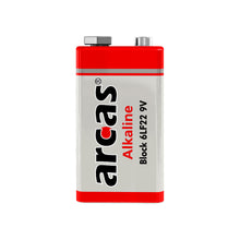 Arcas Alkaline Block Batterien 1 Stück 9V/6LR22 ``High Power`` Alkaline Batterie