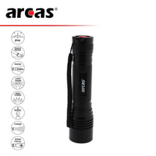 ARCAS 18W Zoom  LED Hochleistungstaschenlampe