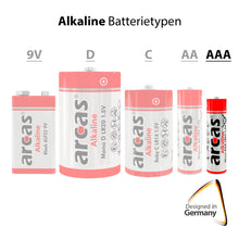 Arcas Alkaline AAA ``High Power`` Batterien 4 Stück Micro 1,5V R03