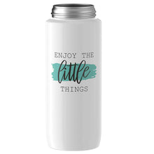 Emsa Trinkflasche Drink2Go Light Steel "Enjoy Little Things", 0,6 Liter, Weiß