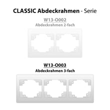 Arcas "CLASSIC" 3-Fach Rahmen W13-O003 1er Polyblister