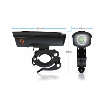Luxtra LED Fahrradlicht Set |30 Lux |StVZO USB Fahrradbeleuchtung Akku | IPX5 Wasserdicht (Platinum) Black Series