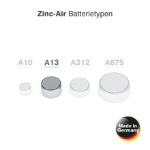 Camelion Hörgerätebatterie 6 Stück (1 Blister) Typ 13 Zinc Air P13 PR48 ZL2 Batterie für Hörgerät, Hörverstärker, Hörhilfe A13 Orange