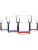 Wassergläser Set 6 teilig farbiges Gläser-Set Serie CORAL ARAS 305 ml
